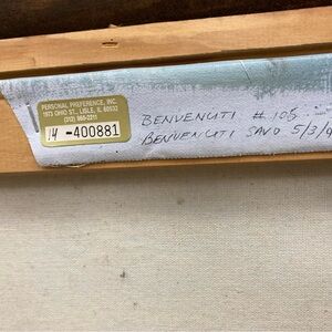 Rossini original painting 
BENVENUTI
#105
BENVENCITI
SAVO 5/3/90